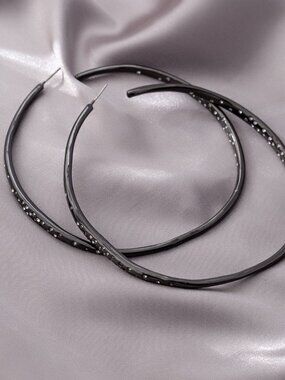 Alexis Bittar Oversized C-Shaped Stud Earrings